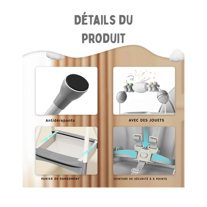 Chaise Haute Évolutive