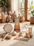 Coffret d'Instruments en Bois 7-en-1