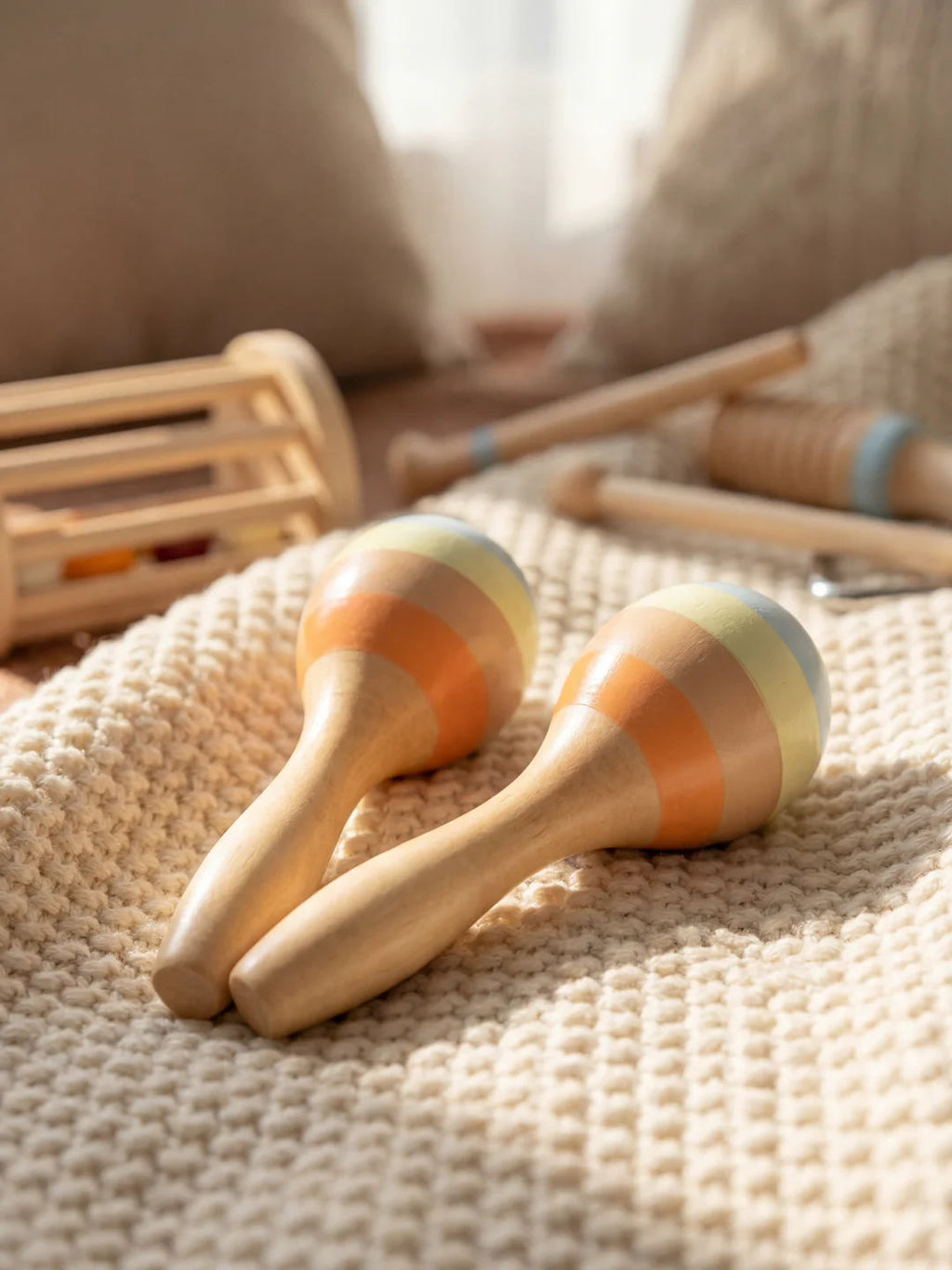 Coffret d'Instruments en Bois 7-en-1