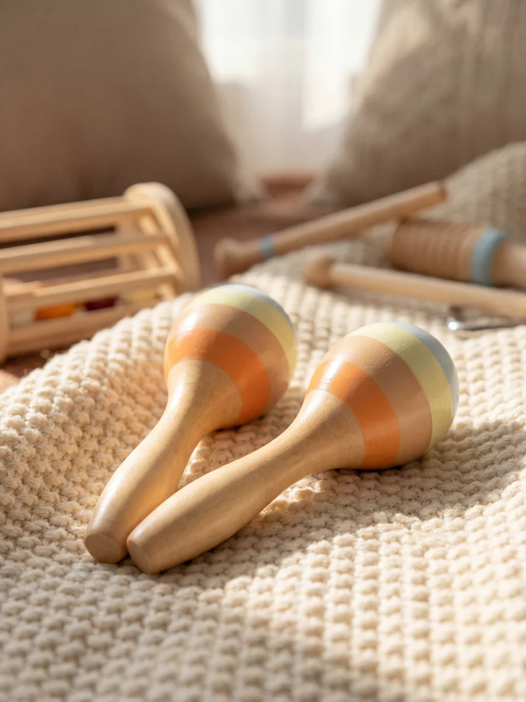 Coffret d'Instruments en Bois 7-en-1