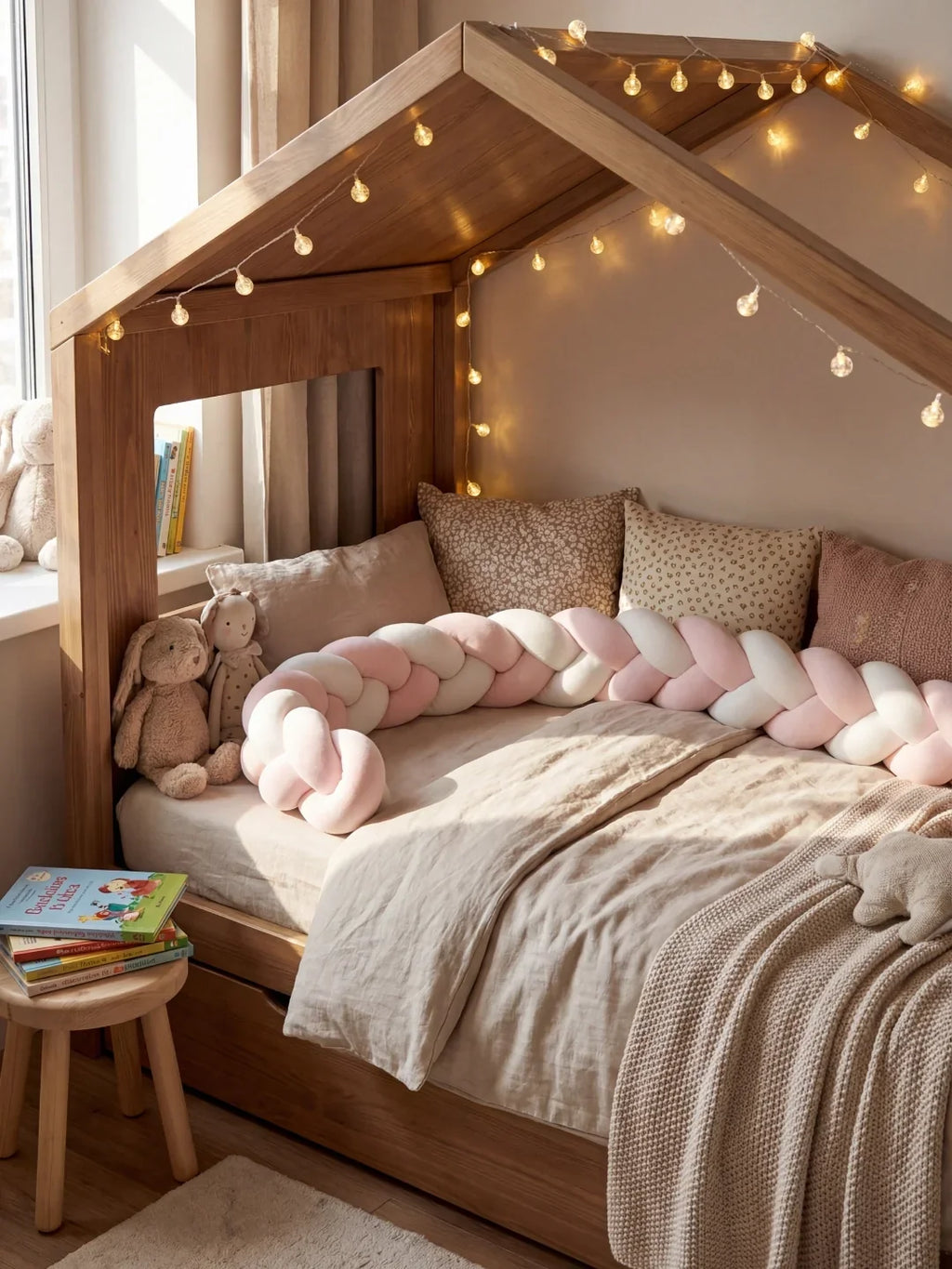 Tresse de lit 3 brins - bicolore